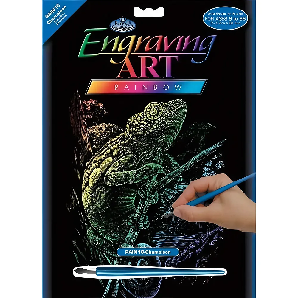 Royal & Langnickel R&l Gravures D'art Std Arc-en-ciel Cameleons 21.3x29.5cm
