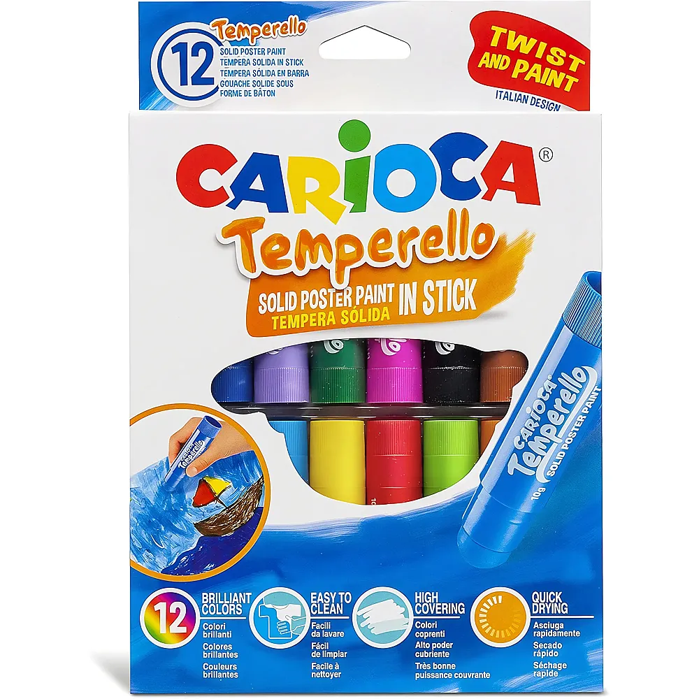 Carioca Posterfarbe Temperello 12Teile