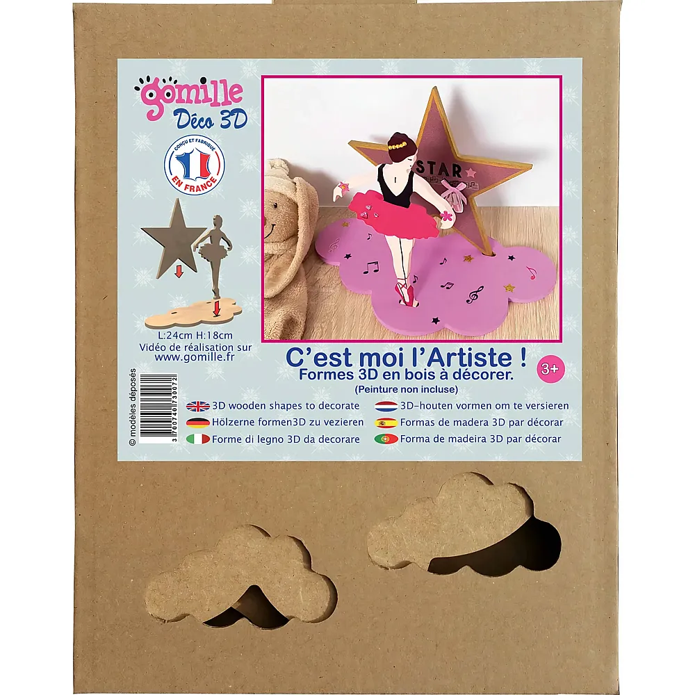 Gomille Tanzerin / Stern - Deko 3D - Suche