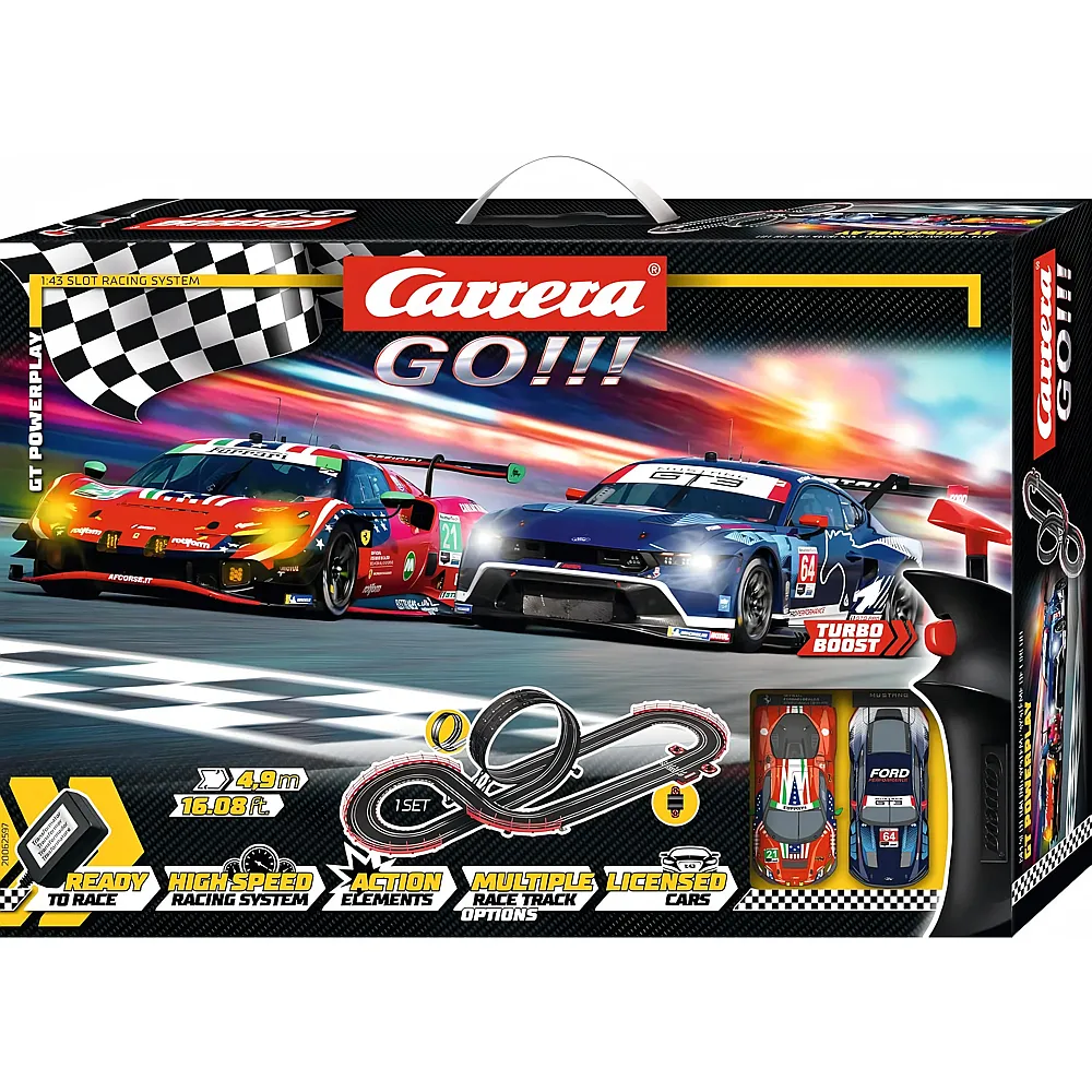 Carrera Go GT Powerplay 4,9m