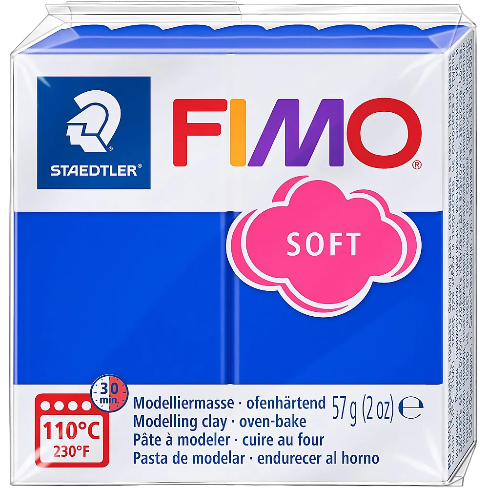 Fimo Soft Modelliermasse Brilliantblau | Kneten & Formen