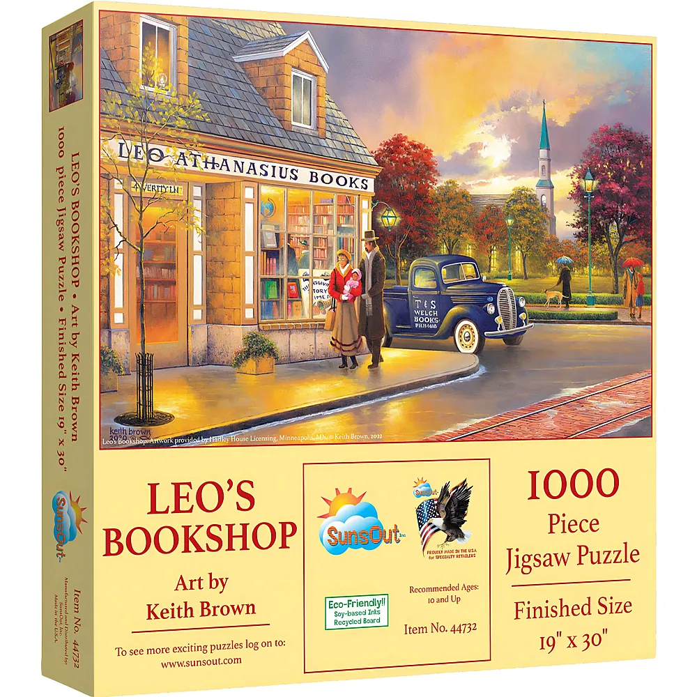 SunsOut Puzzle Keith Brown Leo's Bookshop 1000Teile