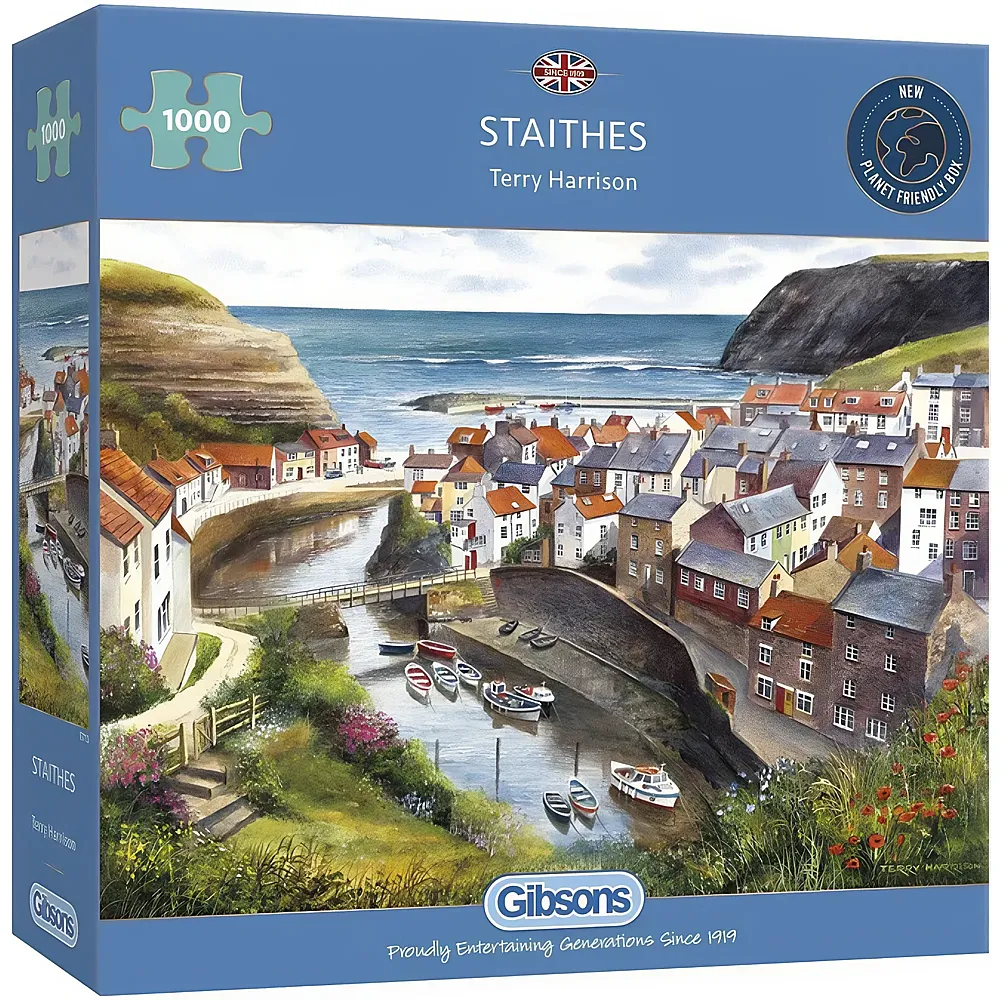 Gibsons Puzzle Terry Harrison Staithes - 1000 Teile