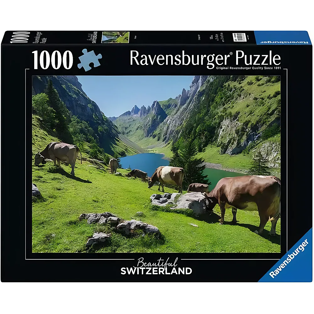 Ravensburger Puzzle Beautiful Switzerland F�lensee 1000Teile