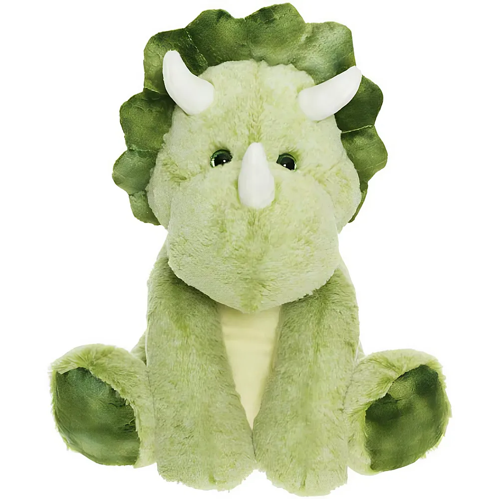 meinspielzeug - Teddykompaniet Triceratops Gr�n 20cm | Dinosaurier Pl�sch