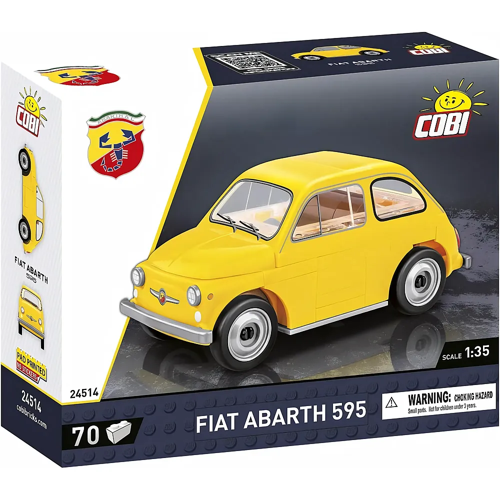 COBI Fiat Abarth 595 Gelb 24514