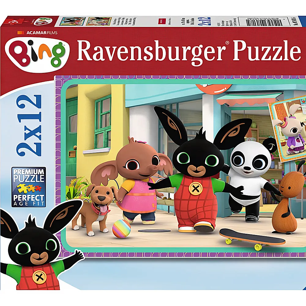 Ravensburger Puzzle Bings Abenteuer 2x12