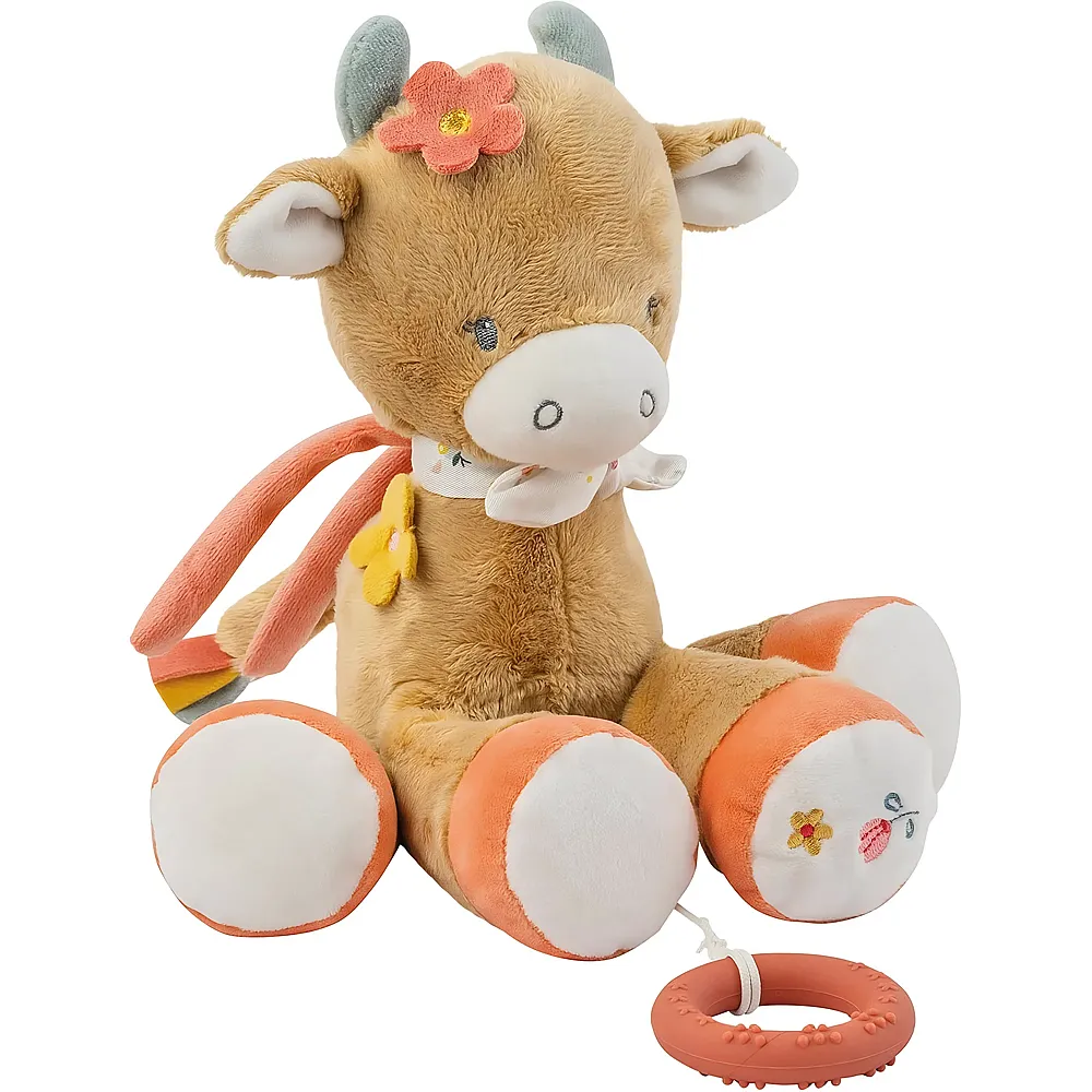 Nattou Aktiv-Kuscheltier Kuh Mila mit Musik - 30 cm