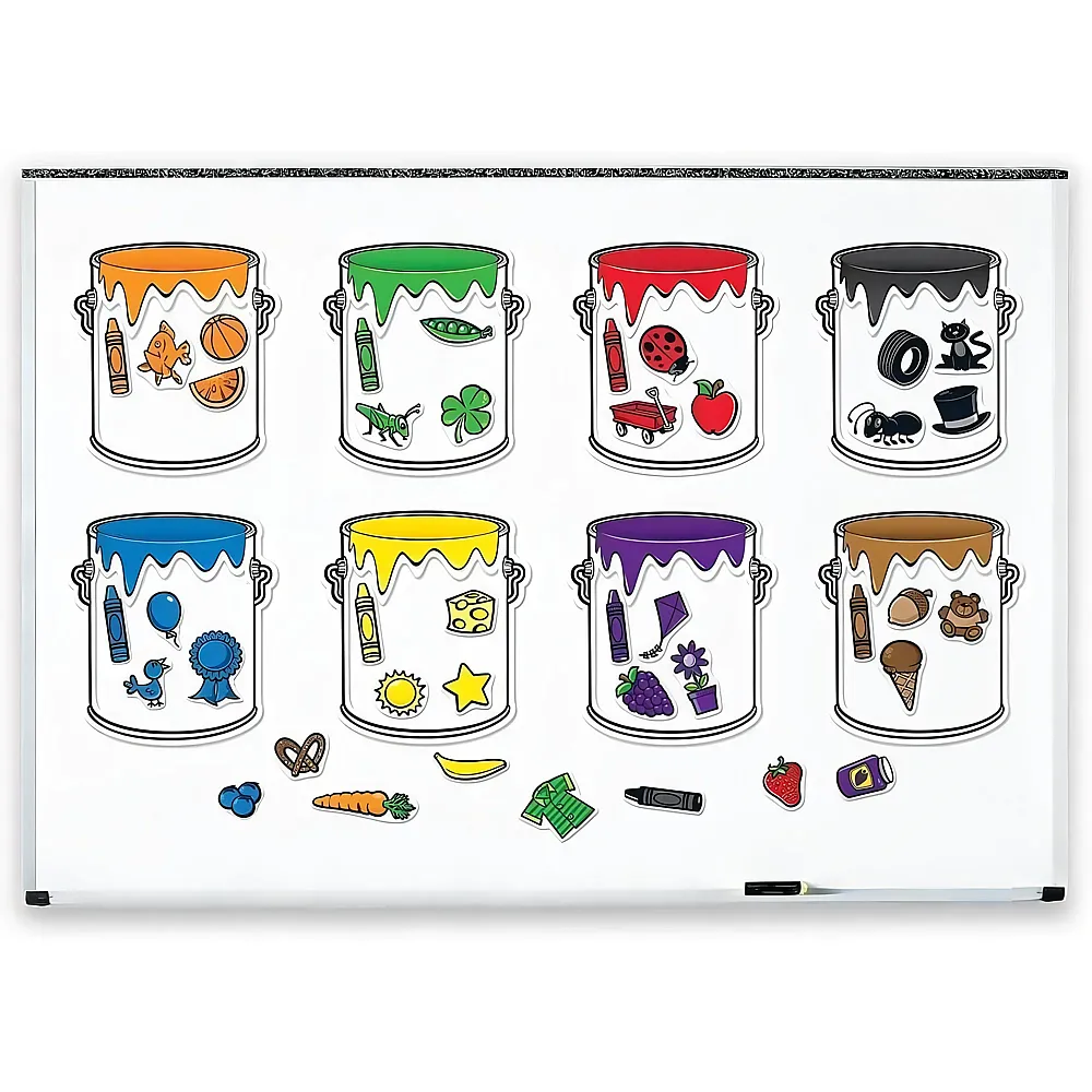 Learning Resources Farbeimer Magnetisches Sortierset, ab 3 Jahren, Lernspielzeug f�r Farben, Z�hlen und Sortieren