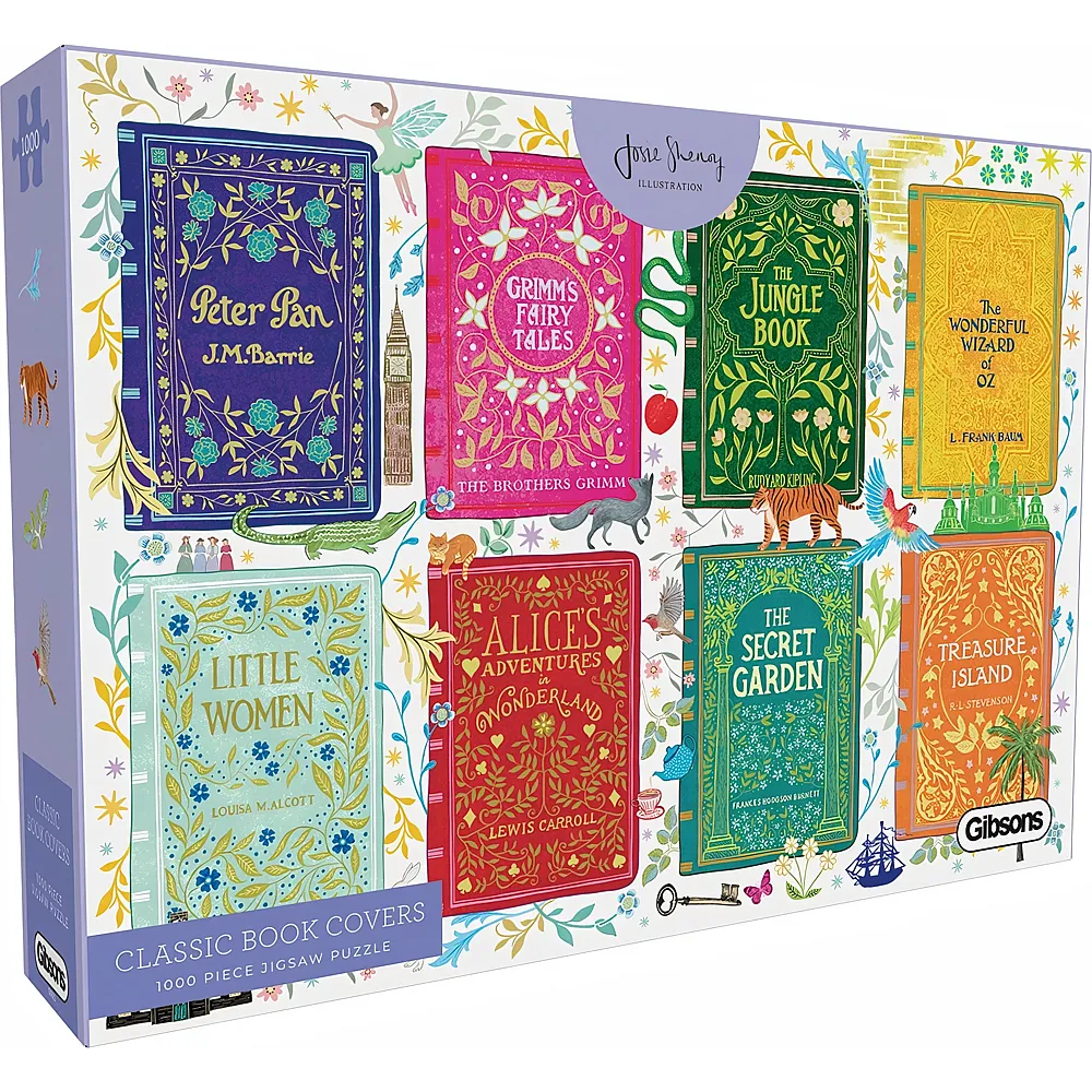 Gibsons Puzzle Klassische Buchcover - 1000 Teile