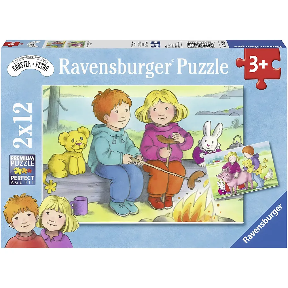 Ravensburger Puzzle 2in1 Goya heraus - 12 Teile - Puzzle 10-104 Teile