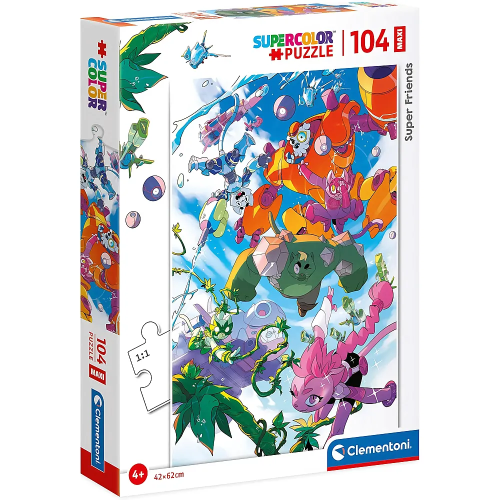 Clementoni Supercolor Superfriends - 104 Teile