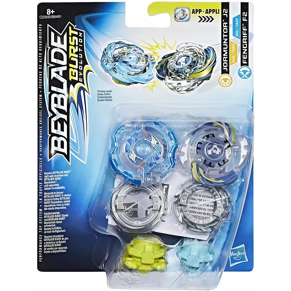 Beyblade Evolution Jormuntor J2 und Fengriff F2