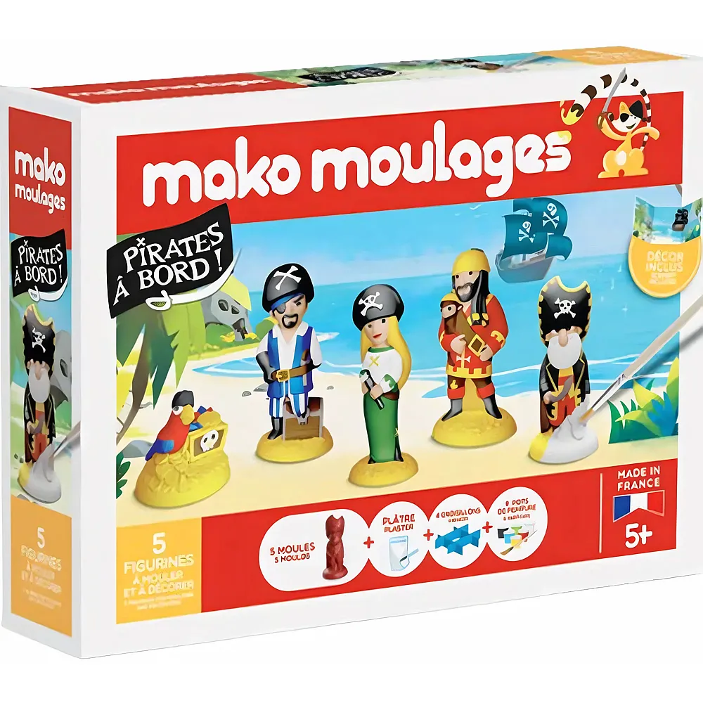 Mako Moulages Mako Coffret Pirates A Bord 5 Moules FR