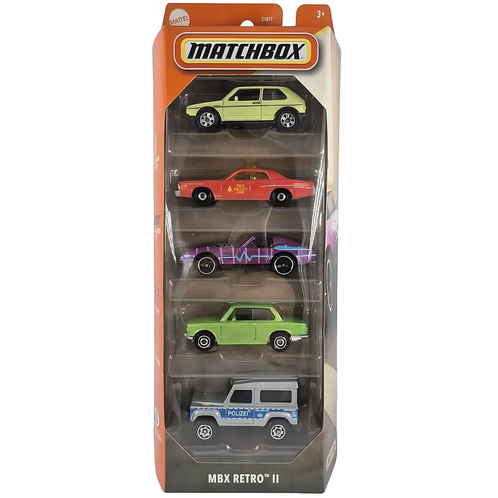 Matchbox 5-pack gift set MBX Retro II - 1:64