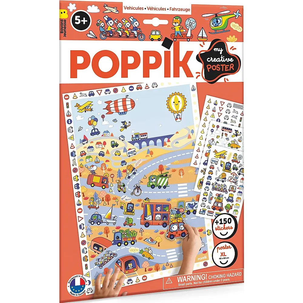 Poppik Sticker Kreativ Poster Fahrzeuge