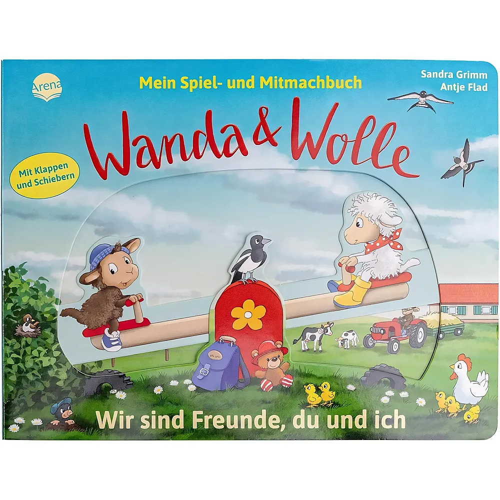 Arena Wanda & Wolle Spiel u Mitmachbuch Freund - Suche