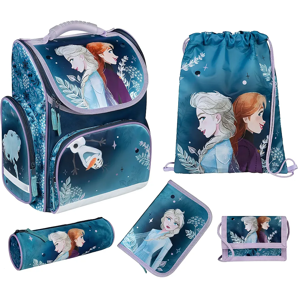 Undercover Disney Frozen Frozen - CLOU Schulranzen Set, 5-teilig