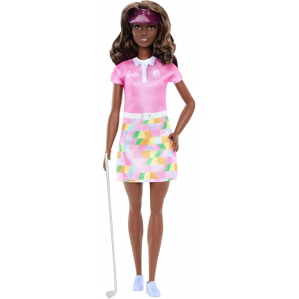 Barbie Karrieren Golfer br�nette Modepuppe in abnehmbarer Pinker Polokleid