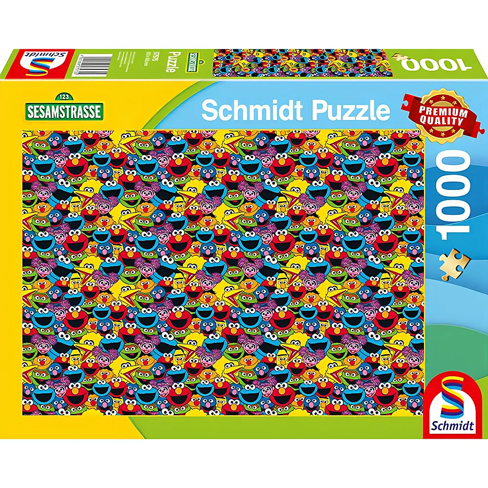 Schmidt Puzzle Sesamstrasse Wer, wie, was 1000Teile