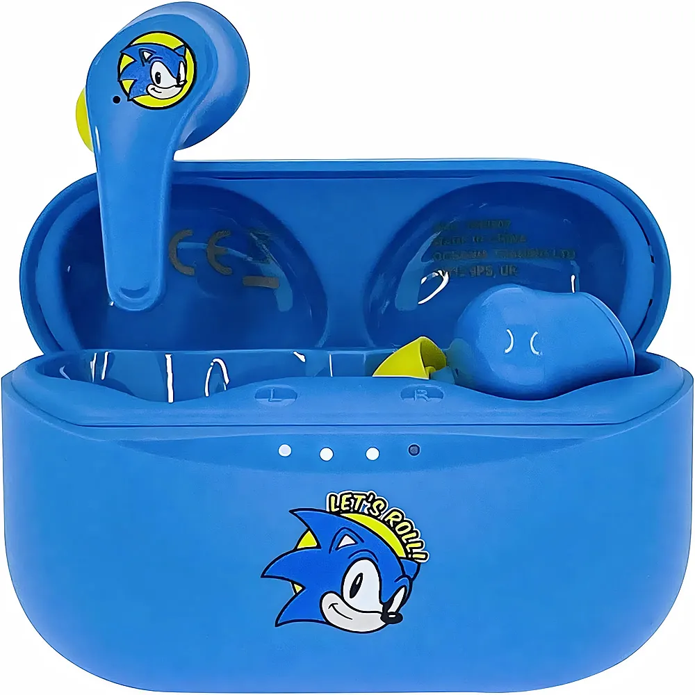OTL TECHNOLOGIES Bluetooth-Kopfh�rer V5.0 Sonic The Hedgehog mit Ladebox, blau