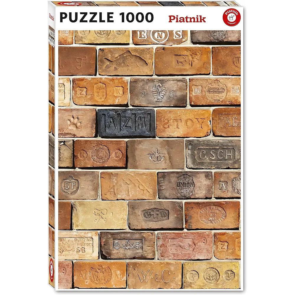Piatnik Puzzle Ziegel / Bricks - 1000 Teile