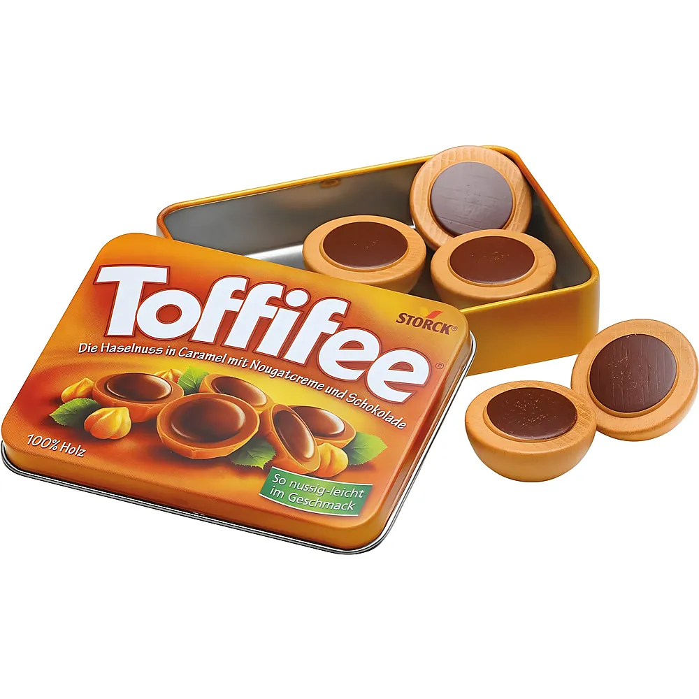 Erzi Toffifee aus Holz in der Dose | Lebensmittel
