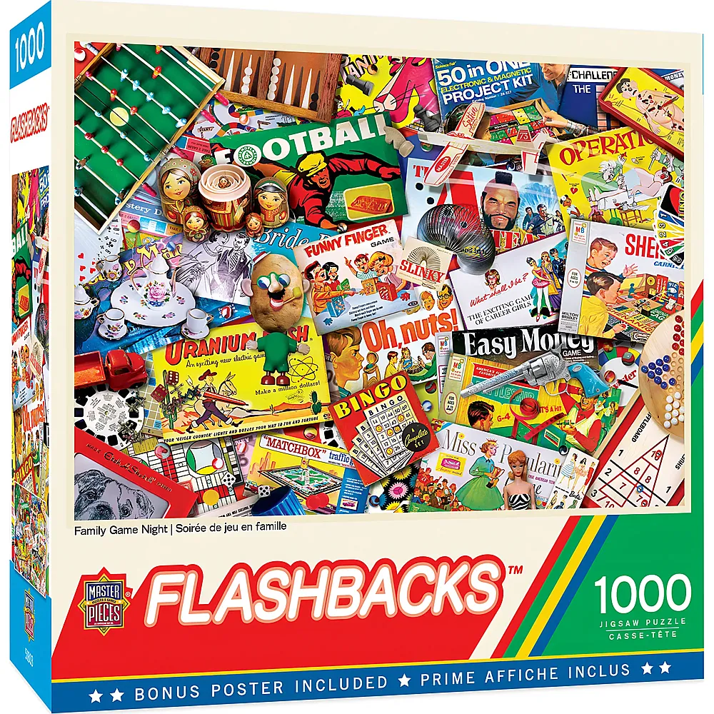 Master Pieces Puzzle Family Game Night 1000Teile