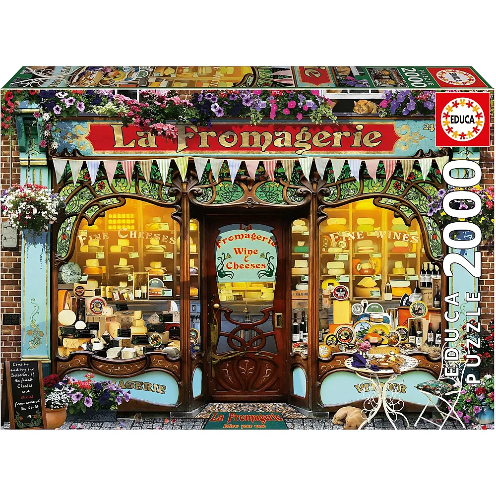 Educa Puzzle Der feine K�seladen - 2000 Teile