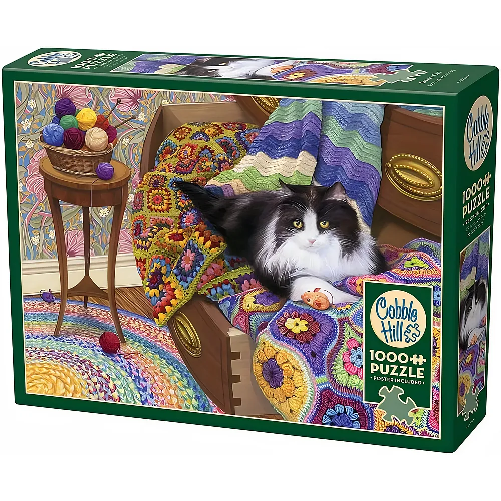 Cobble Hill Puzzle Bequeme Katze - 1000 Teile