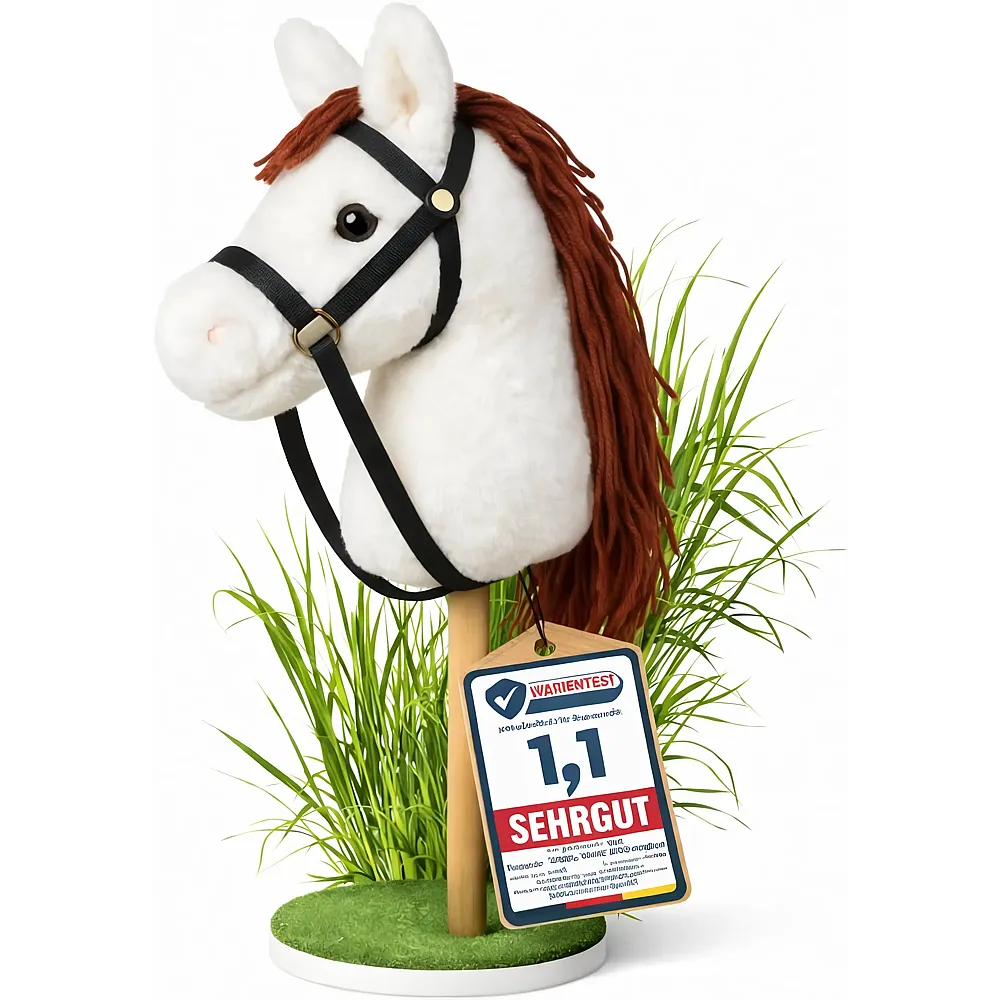 Zenovia Hobby Horse Turnierf�higes Steckenpferd Weiss