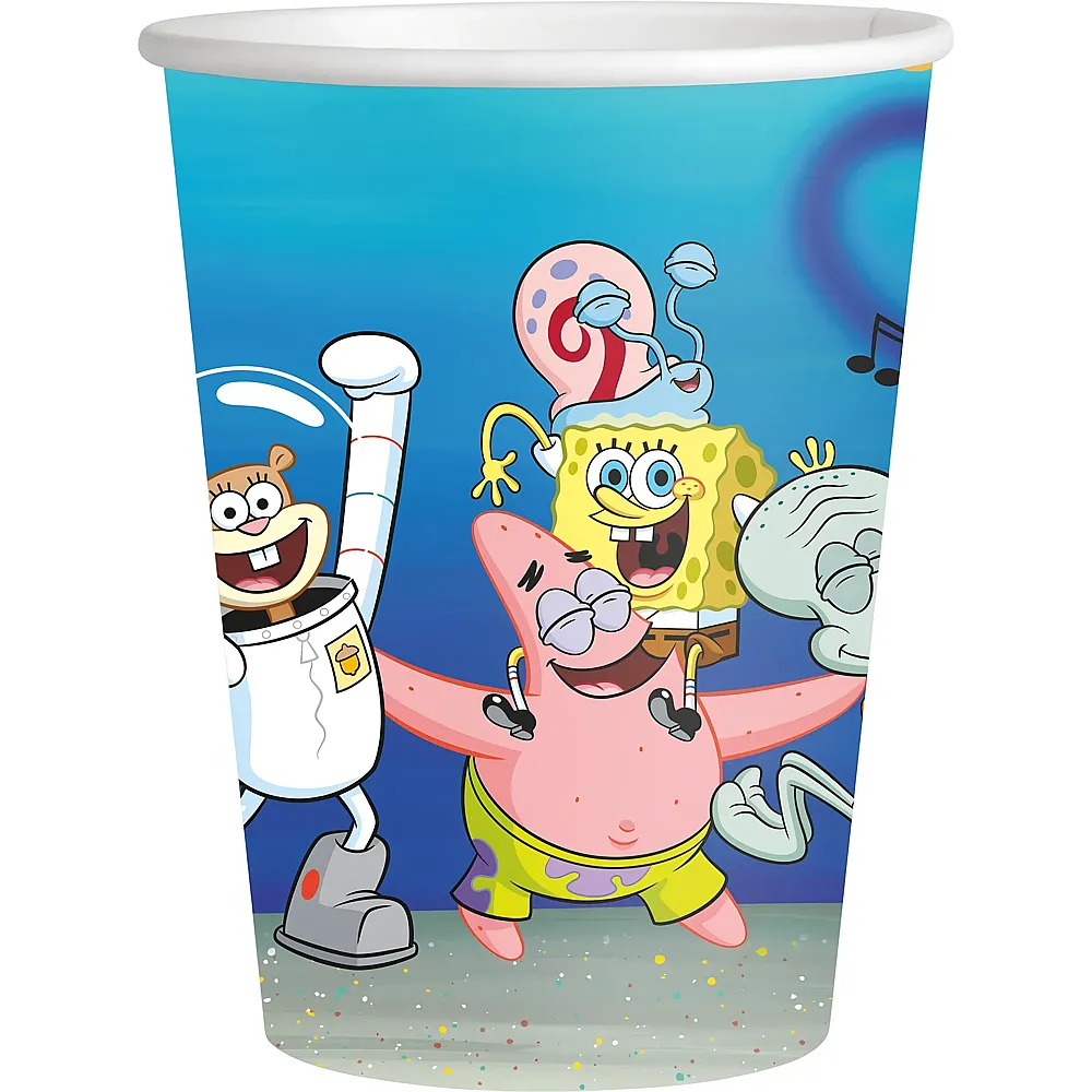 BeenSmile SpongeBob Pappbecher - 8 Teile