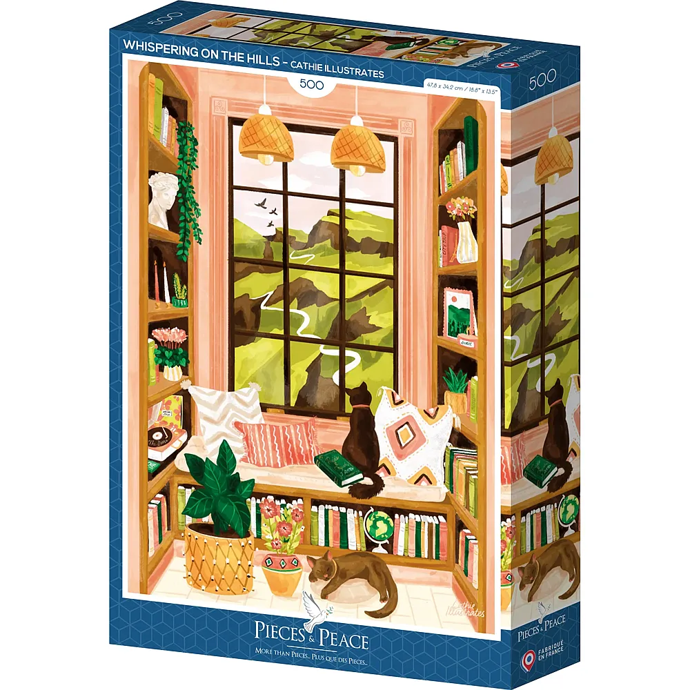 Pieces & Peace Puzzle Cathie Illustrates Fl�stern auf den H�geln 500Teile