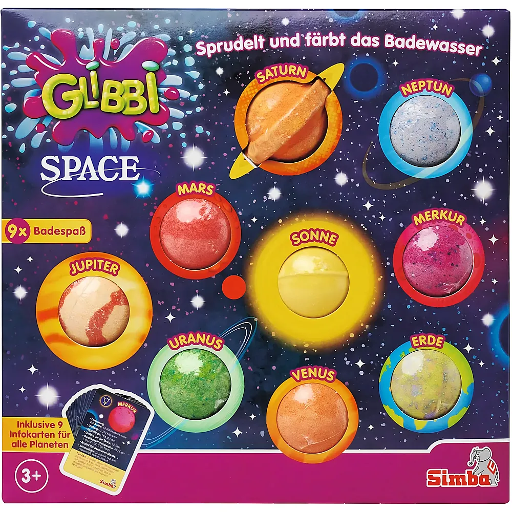 Simba Glibbi Badebomben, inkl. Infokarten �ber die Planeten