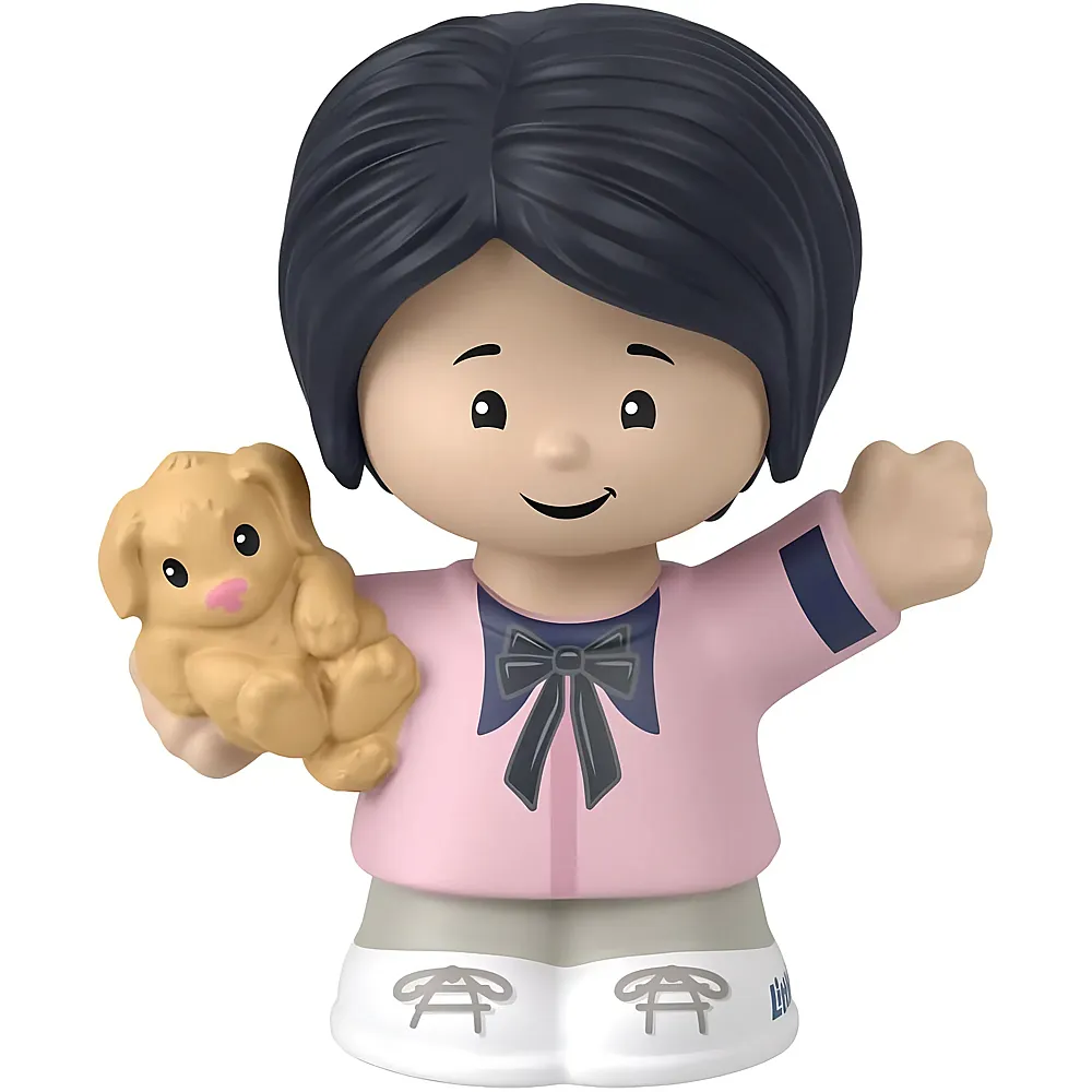 Fisher-Price Little People M�dchen mit schwarzen Haaren und Welpe | Spielesets- und Figuren