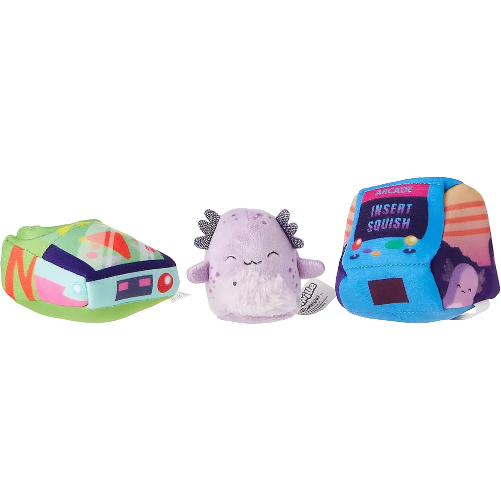 Squishmallows Squishville SQM0322 Arcade-Abenteuer-Set, 5,1 cm, Pl�sch und Zubeh�r, Spielzeug f�r Kinder, Mehrfarbig