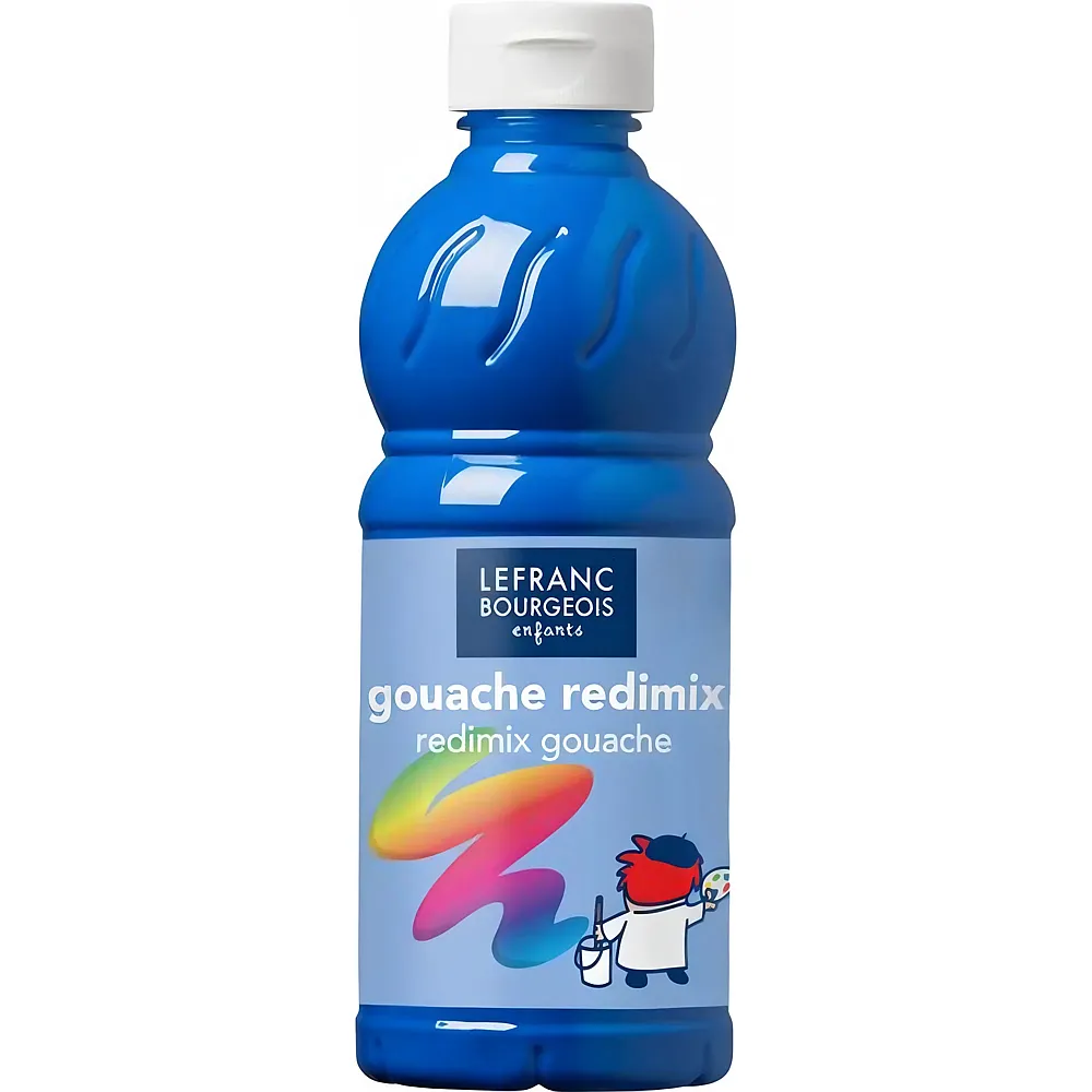 Lefranc Bourgeois Lfb Flssige Tempera Redimix 500ml Flasche - Primrblau - Suche