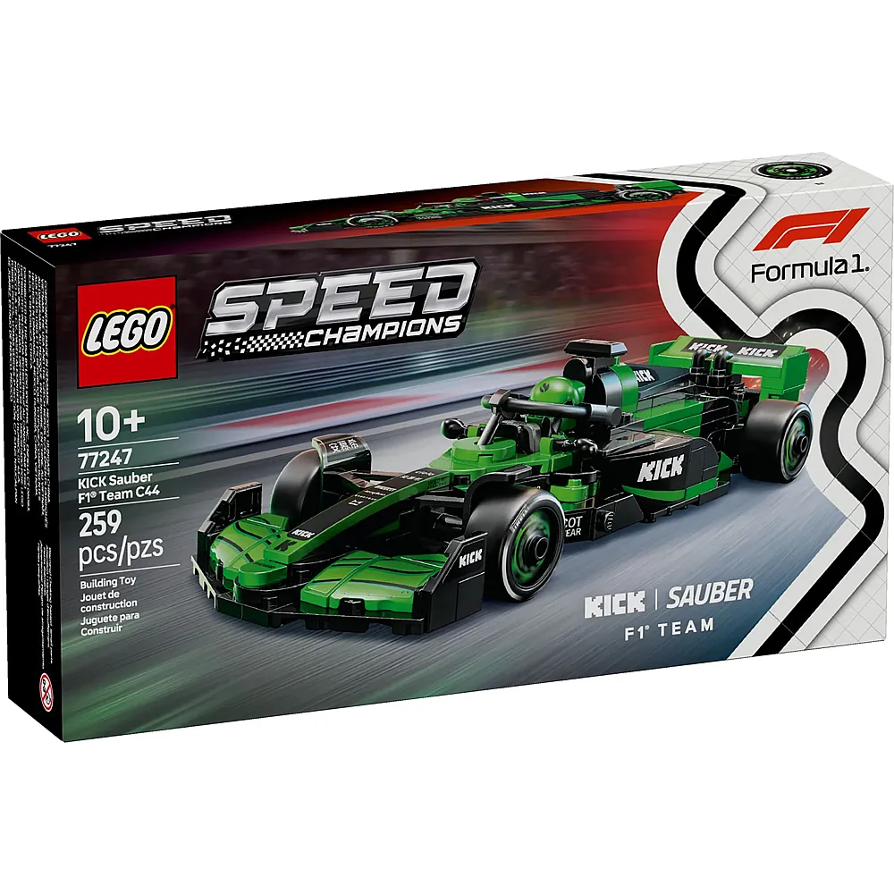 LEGO Speed Champions Formula1 Kick Sauber F1 Team C44 Rennauto 77247