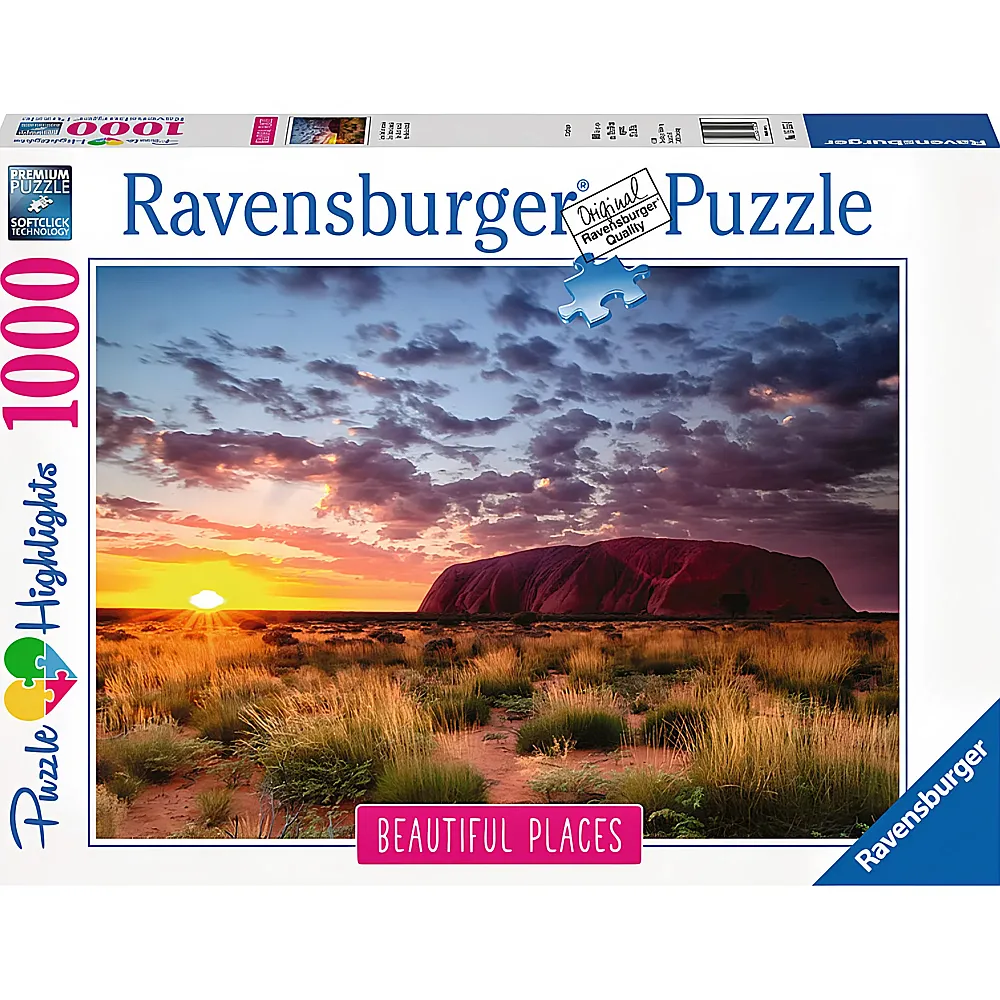 Ravensburger Puzzle Beautiful Places Ayers Rock Australien 1000Teile