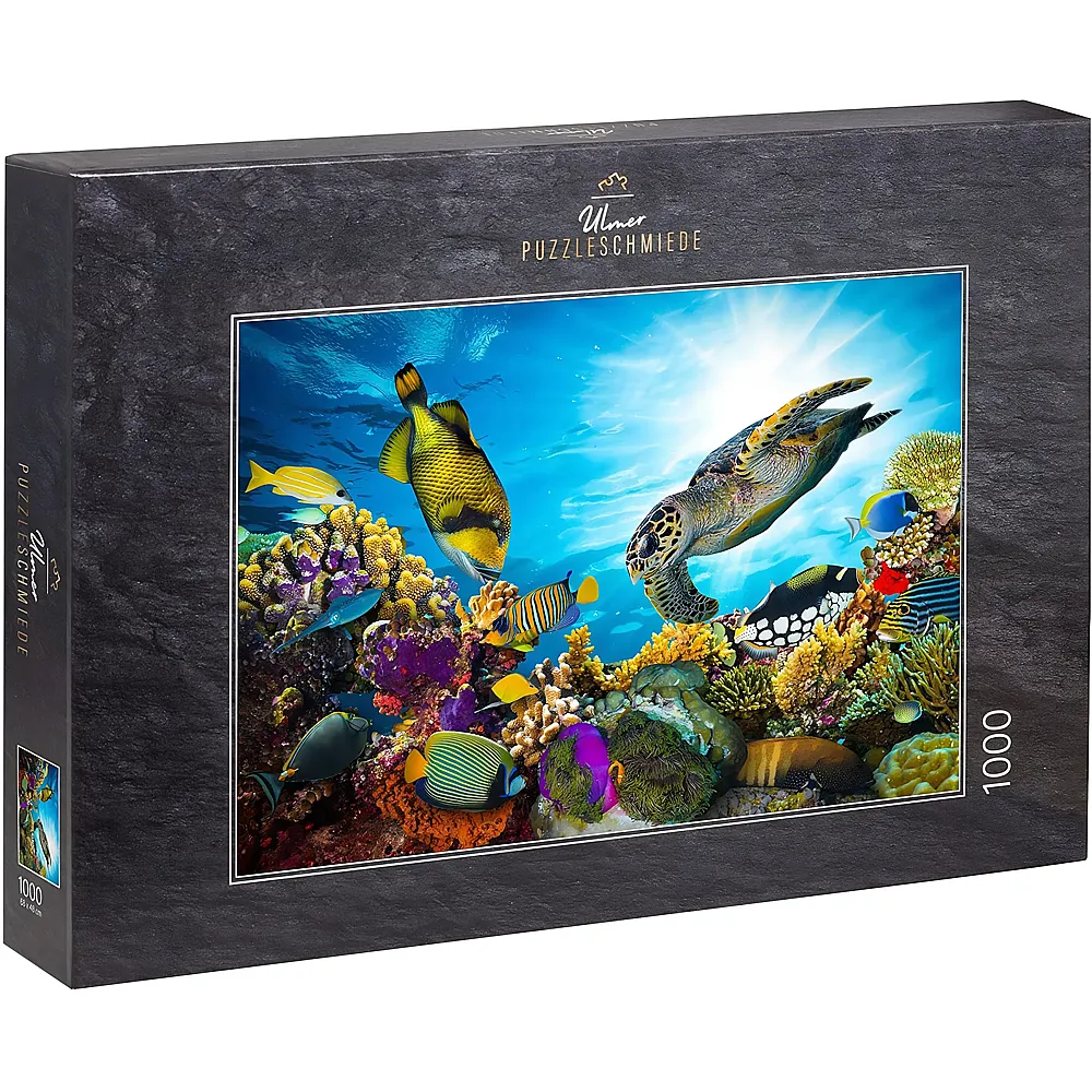 Ulmer Puzzleschmiede Die Bunte Unterwasserwelt mit Meeresschildkr�te - 1000 Teile