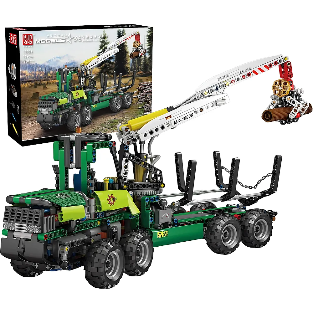 Mould King Models Forsttraktor 19006 - Klemmbausteine Fahrzeuge
