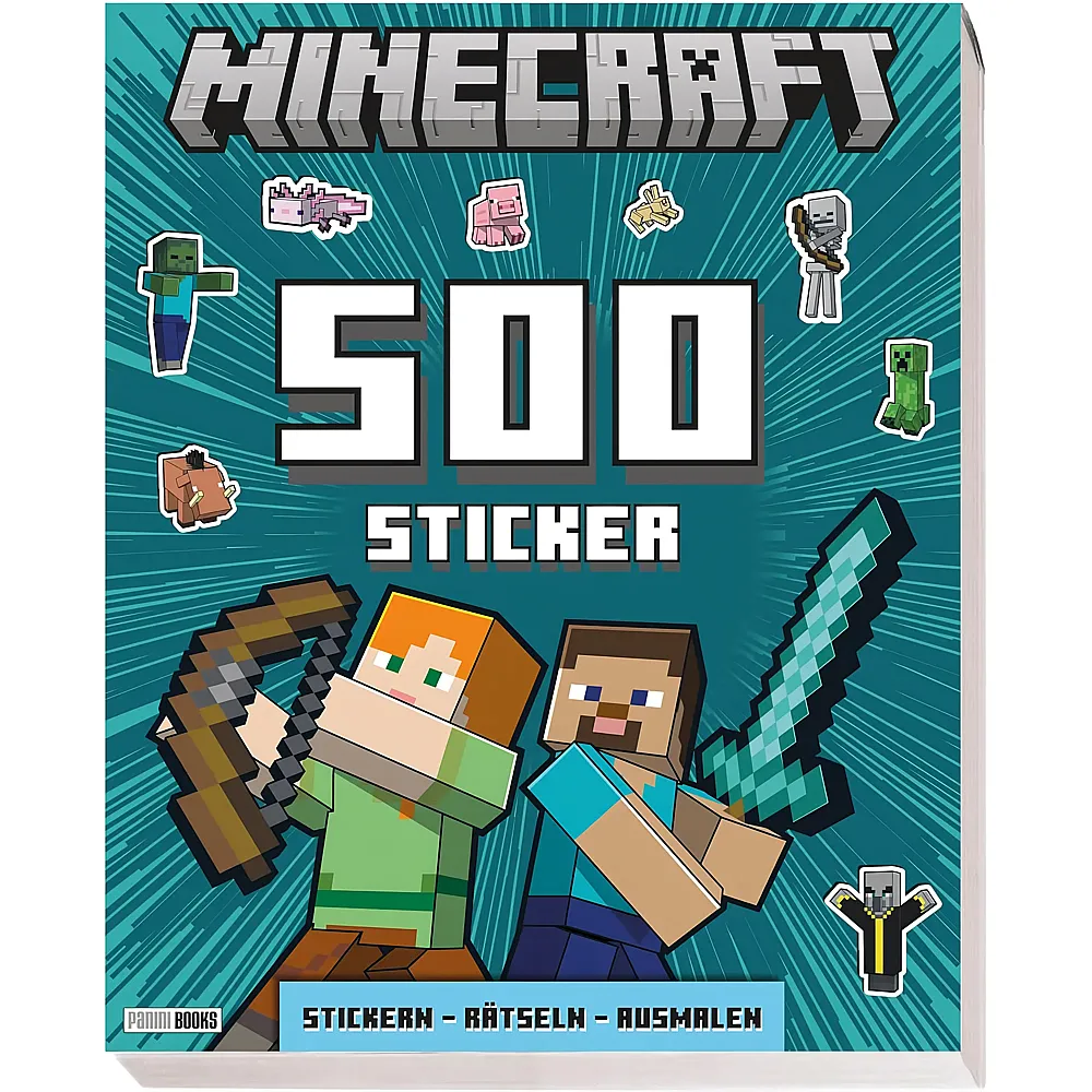 Panini Minecraft Activityblock mit 500 Stickern