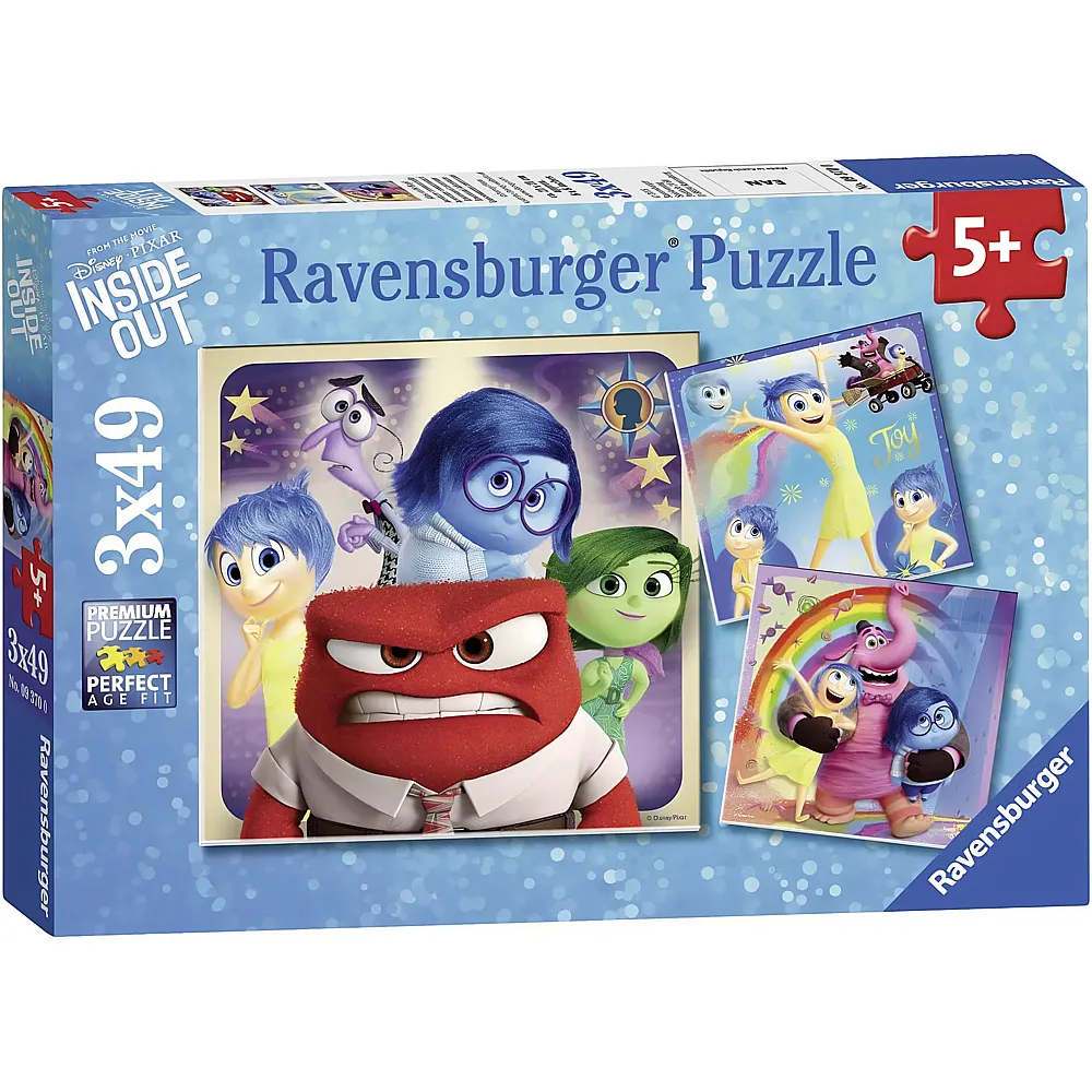Ravensburger Puzzle 3in1 Inside Out - 49 Teile
