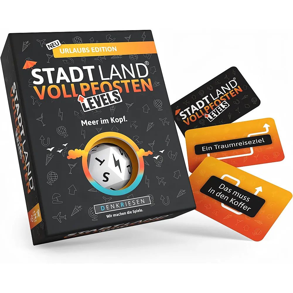 Denkriesen Stadt Land Vollpfosten Levels Urlaub Edition DE