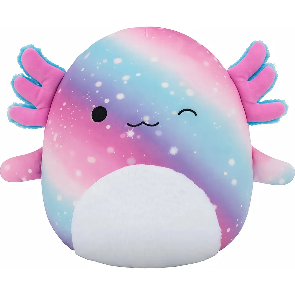 Squishmallows Akina Axolotl 30cm Regenbogen / flauschiger Bauch