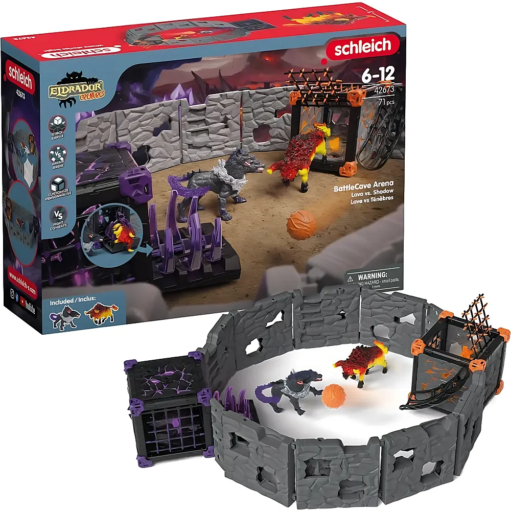 meinspielzeug - Schleich Eldrador BattleCave Arena: Lava vs. Schatten | Spielesets