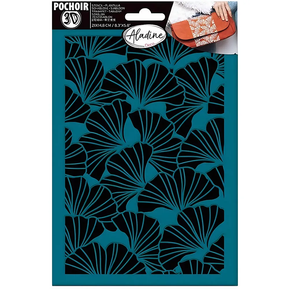 Aladine Pochoir 3D Schablone Bl�tter Gingko
