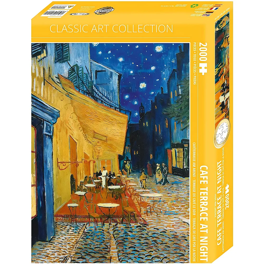 Close Up Puzzle Caf�terrasse am Abend - von Van Gogh 2000Teile