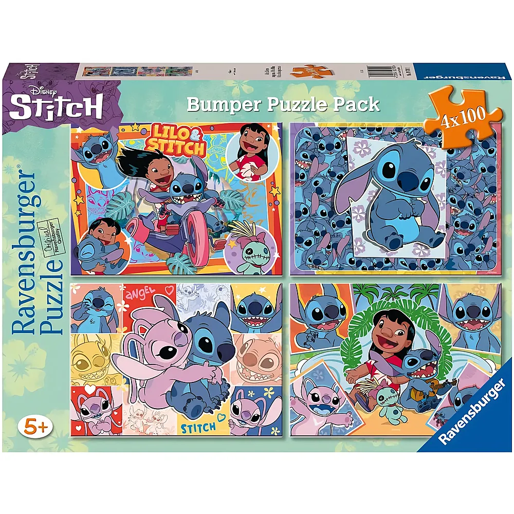 Ravensburger Puzzle 4in1 Lilo & Stitch - 100 Teile