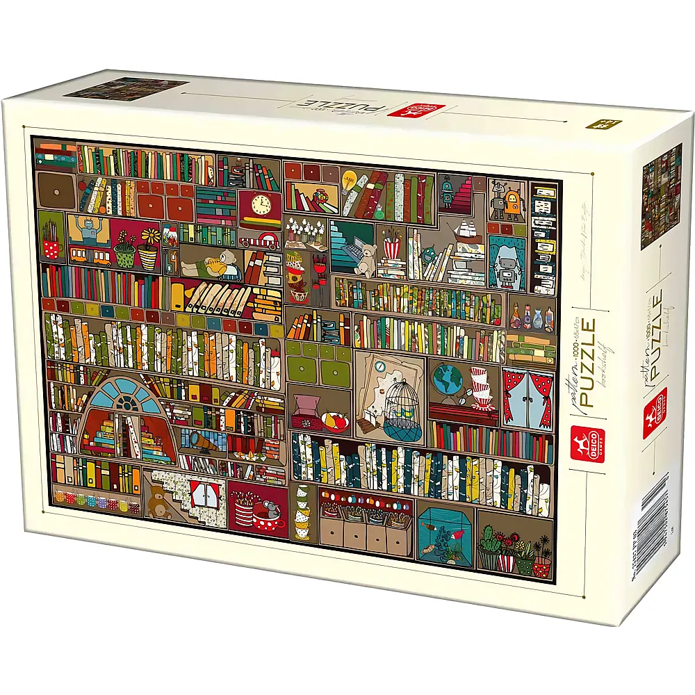 DToys Puzzle B�cherregal - 1000 Teile
